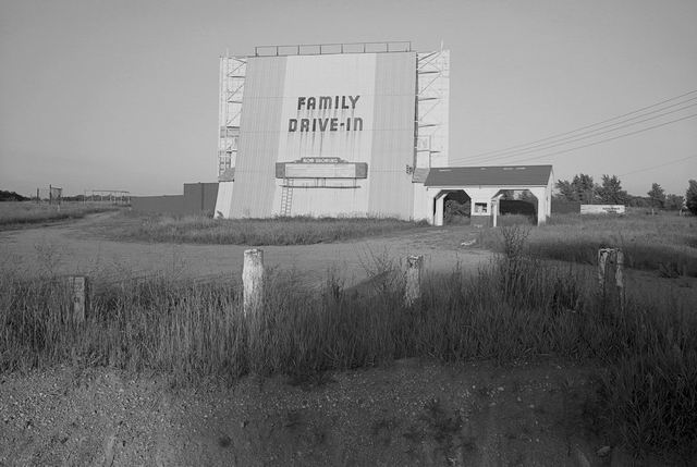 Family Drive-In Theatre - Old Picture